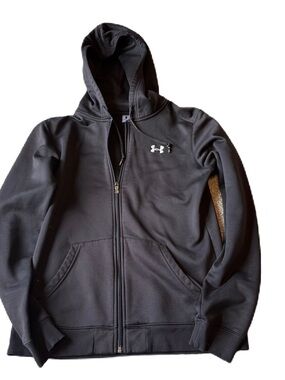 Under Armour Black Full-Zip Hooded Sweatshirt Medium Women’s